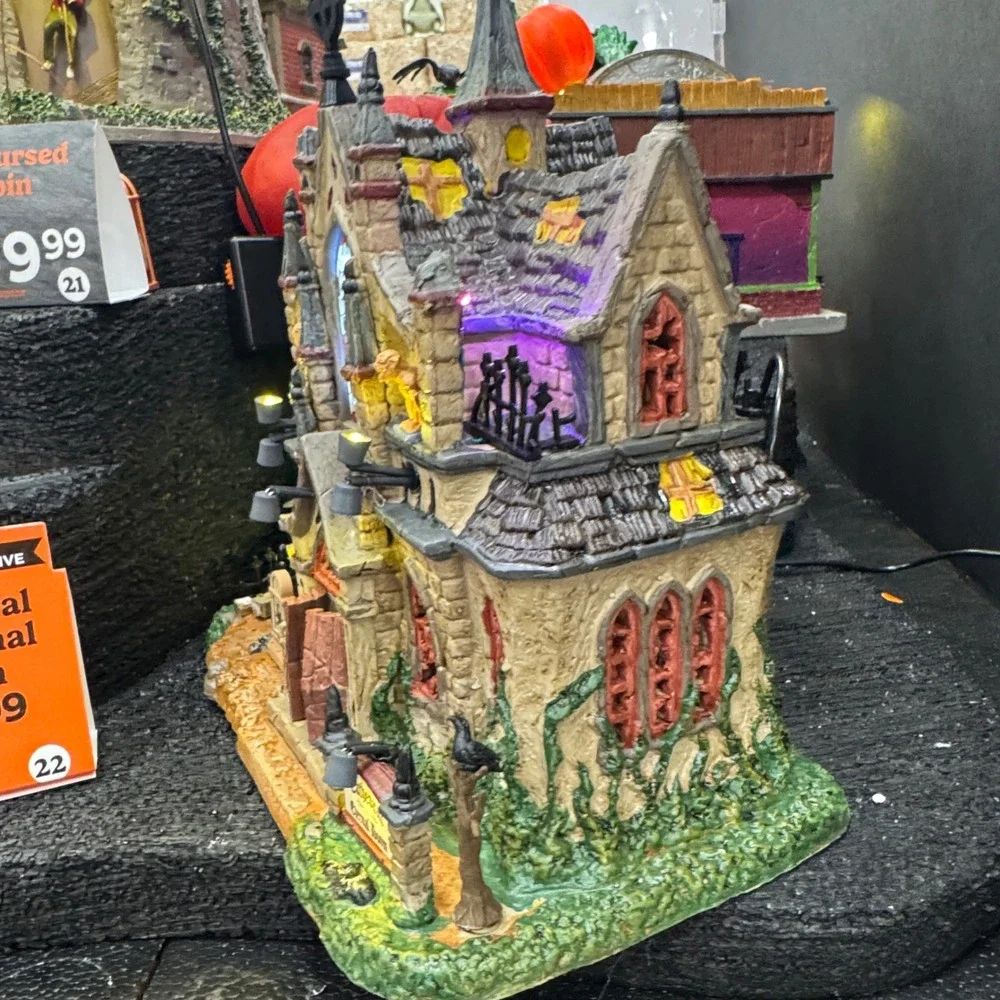 Lemax Spooky Town Cathedral of Eternal Doom Michael's Exclusive Lighted New